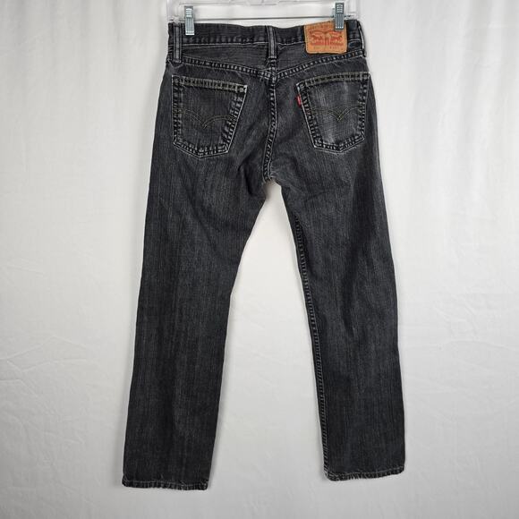 Levi's 514 Straight Jeans Men's 28 x 27 (tag 29 x 30) Charcoal Wash Fade - Picture 7 of 16